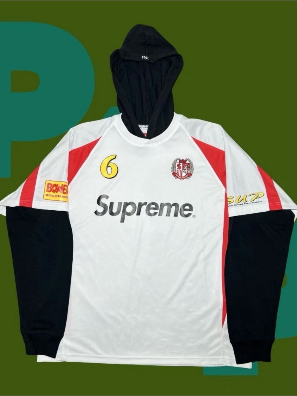 Supreme Hooded Soccer Jersey (Medium)